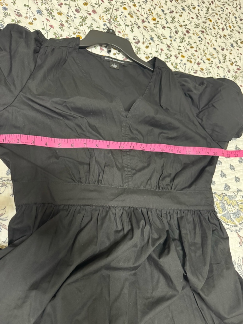 NWT French Connection Black Puff Sleeve Maxi Dress - Picture 7 of 10